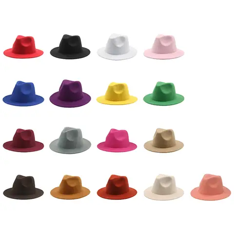 Fashion Kids Boys Girls Cowboy Hats Solid Color Children Jazz Hats Classic Wide Brim Hats for Toddler Clothes Accessories