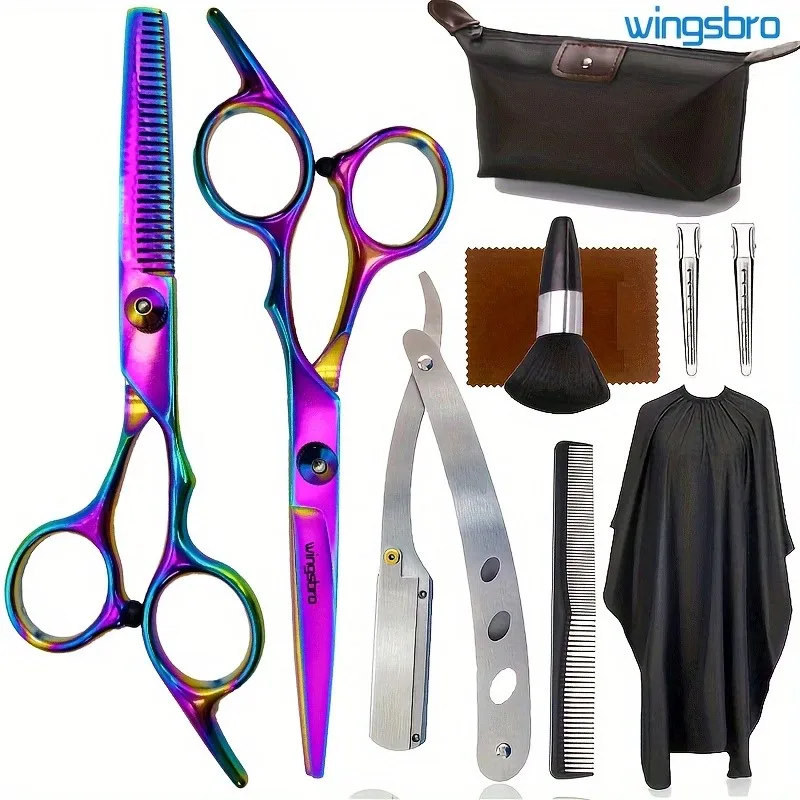 6.5 Inch Hairdressing Scissors Set, Professional Hair Cutting Scissors Thinning Shears, Hair Cutting Styling Accessories Tools