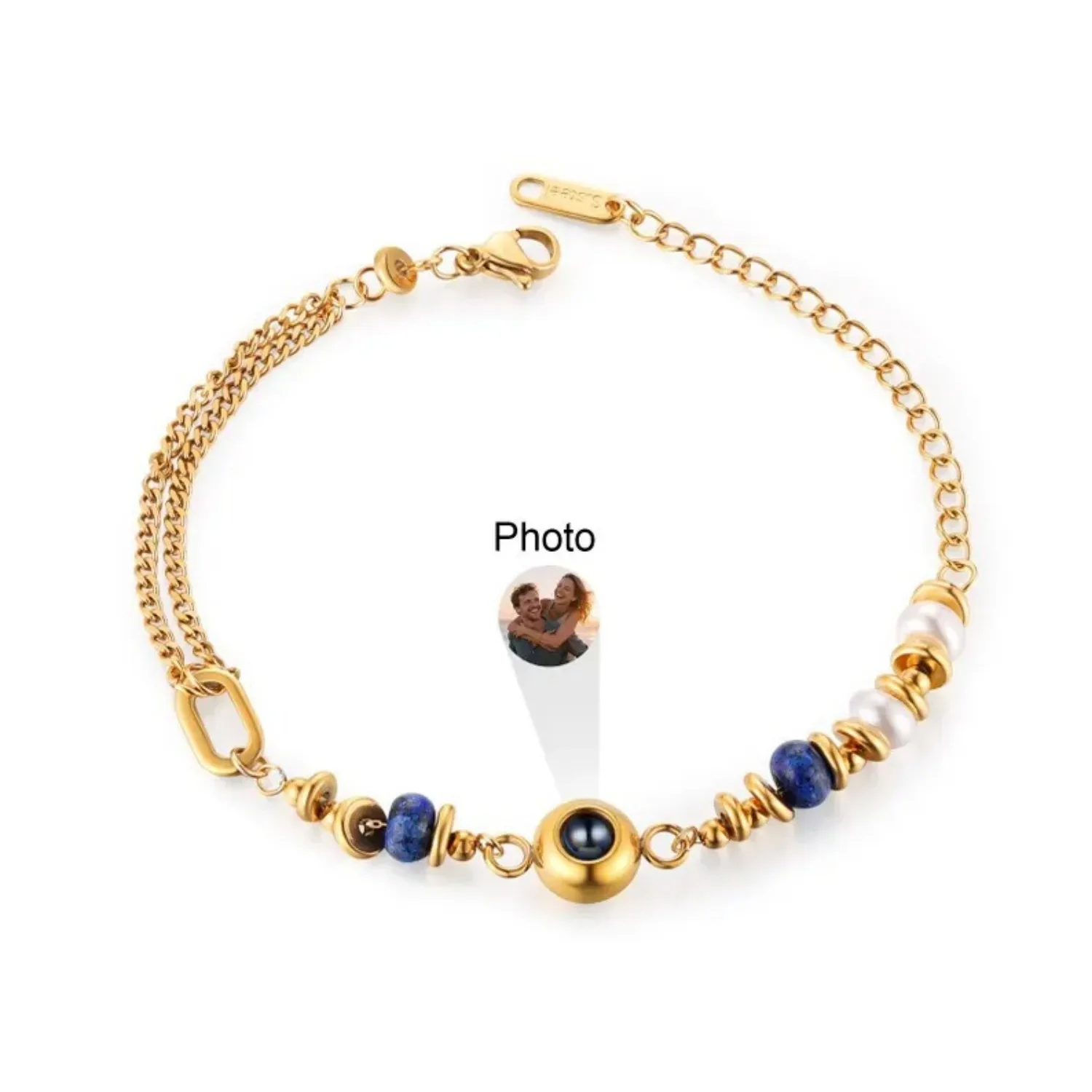 Personalized Photo Projection Bracelet Custom Picture Photo Inside Bracelet Memorial Gifts for Loved Ones Gift for Him or Her