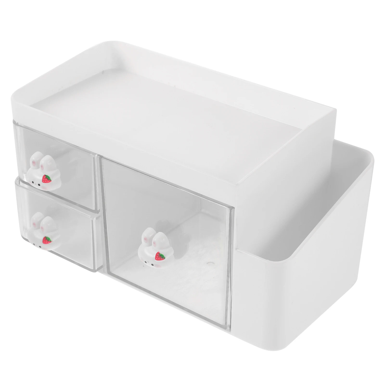 

Desktop ganizer Drawers Large Capacity Clear Stationary ganizer For Desk Pen Holder Storage Box White Multi functional