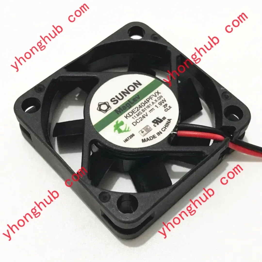 

SUNON KDE2404PFVX DC 24V 1.9W 40x40x10mm 2-Wire Server Cooling Fan