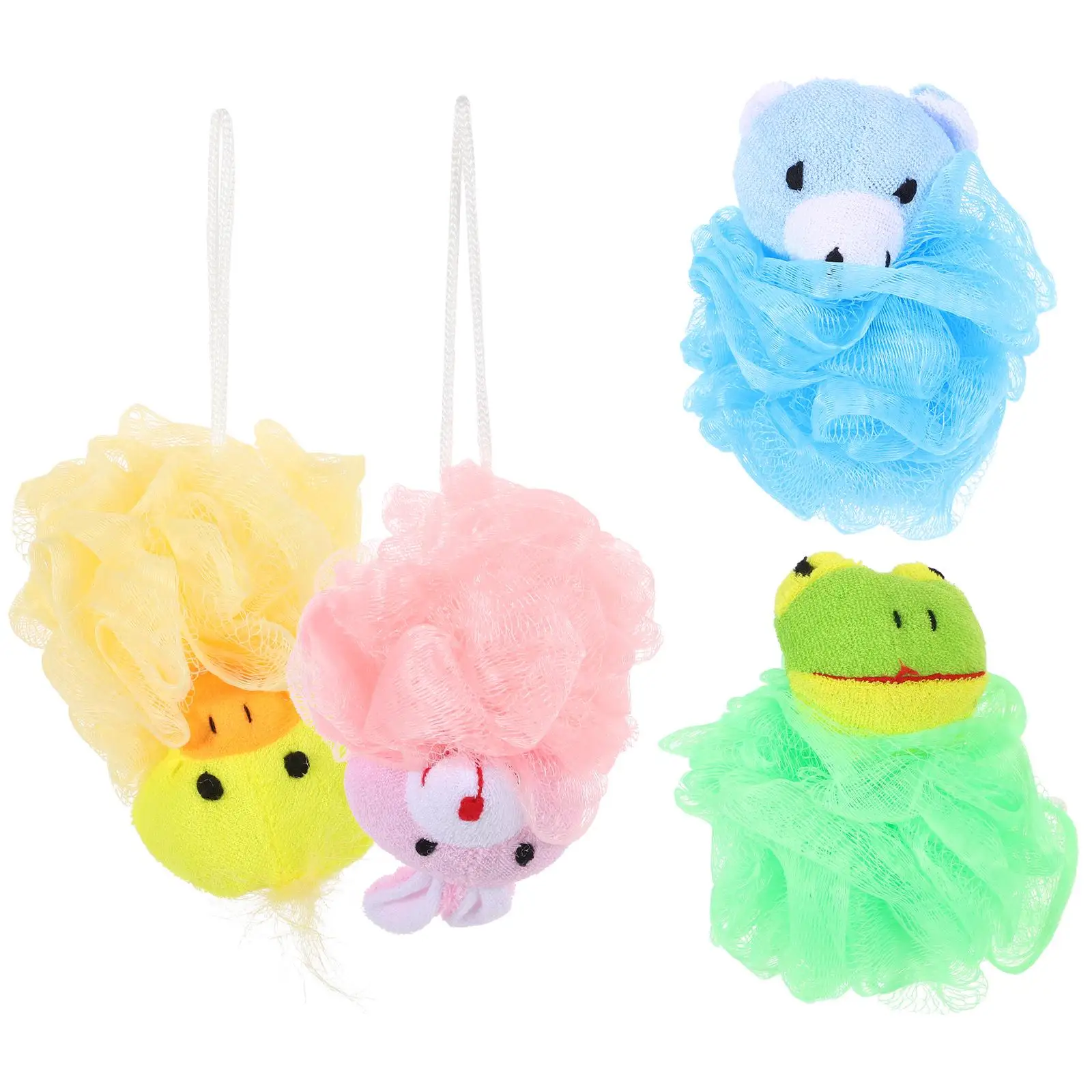 

4 Pcs Baby Bath Towel Flower Kids Ball Lovely Wash Children Bathing Shower Supply