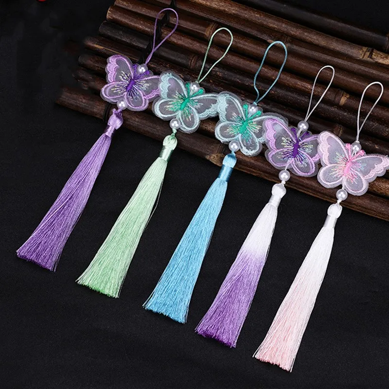 5pcs Vintage Butterfly Pearl Tassels Pendant DIY Crafts Supplies Jewelry Earrings Materials Clothing Accessories Gift Decorate 2