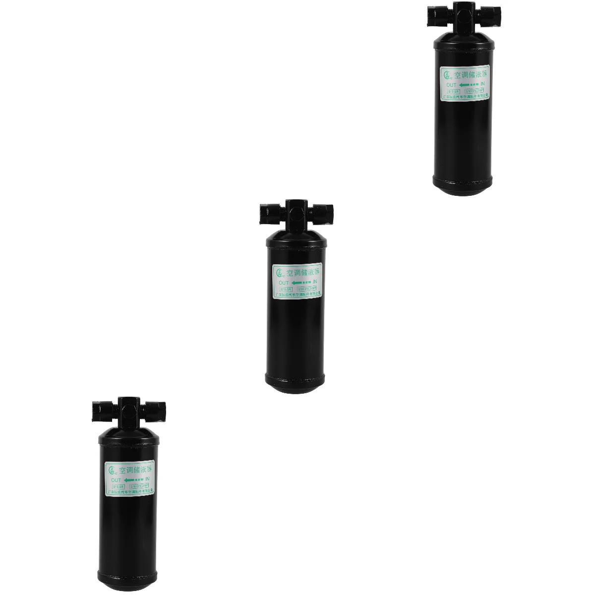 3 PCS Car AC Drier Receiver Dryer Refrigerant Bottle High Strength Sturdy Lasting Durability Optimized Air Conditioning