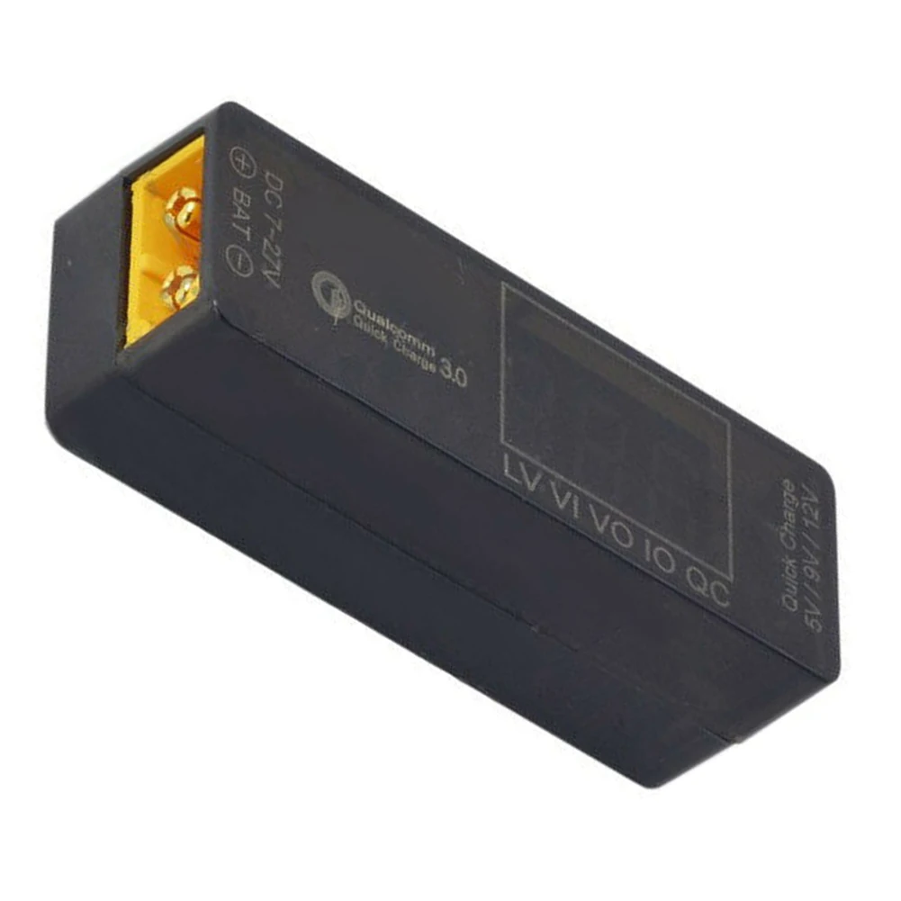 For QC3.0 USB-Charger LED Voltage Indicator Dual USB-A And USB-C Port Voltage Display For IPhone 8-15 Series For Android Devices