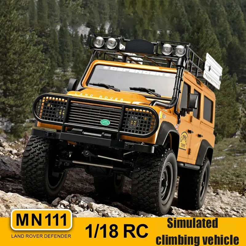 MN-111 New Kit Version Four-wheel Drive Simulation Climbing Car Mn-111 Land Rover Defender Model Car 1:18 Remote Control Car