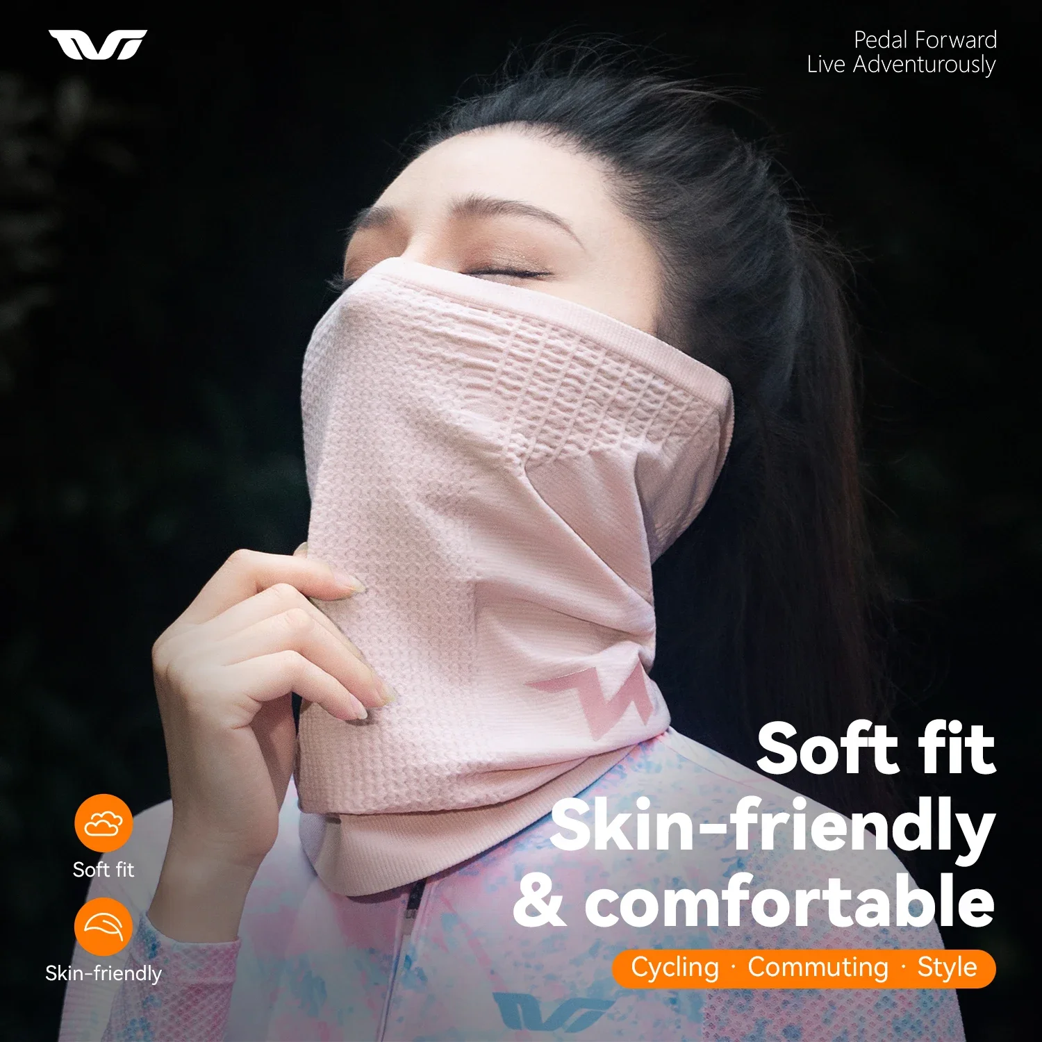 

ROCKBROS TVI женский велосипедный шарф ветрозащитный дышащий эластичный велосипедный шарф подходит для езды на велосипеде стильная маска для лица