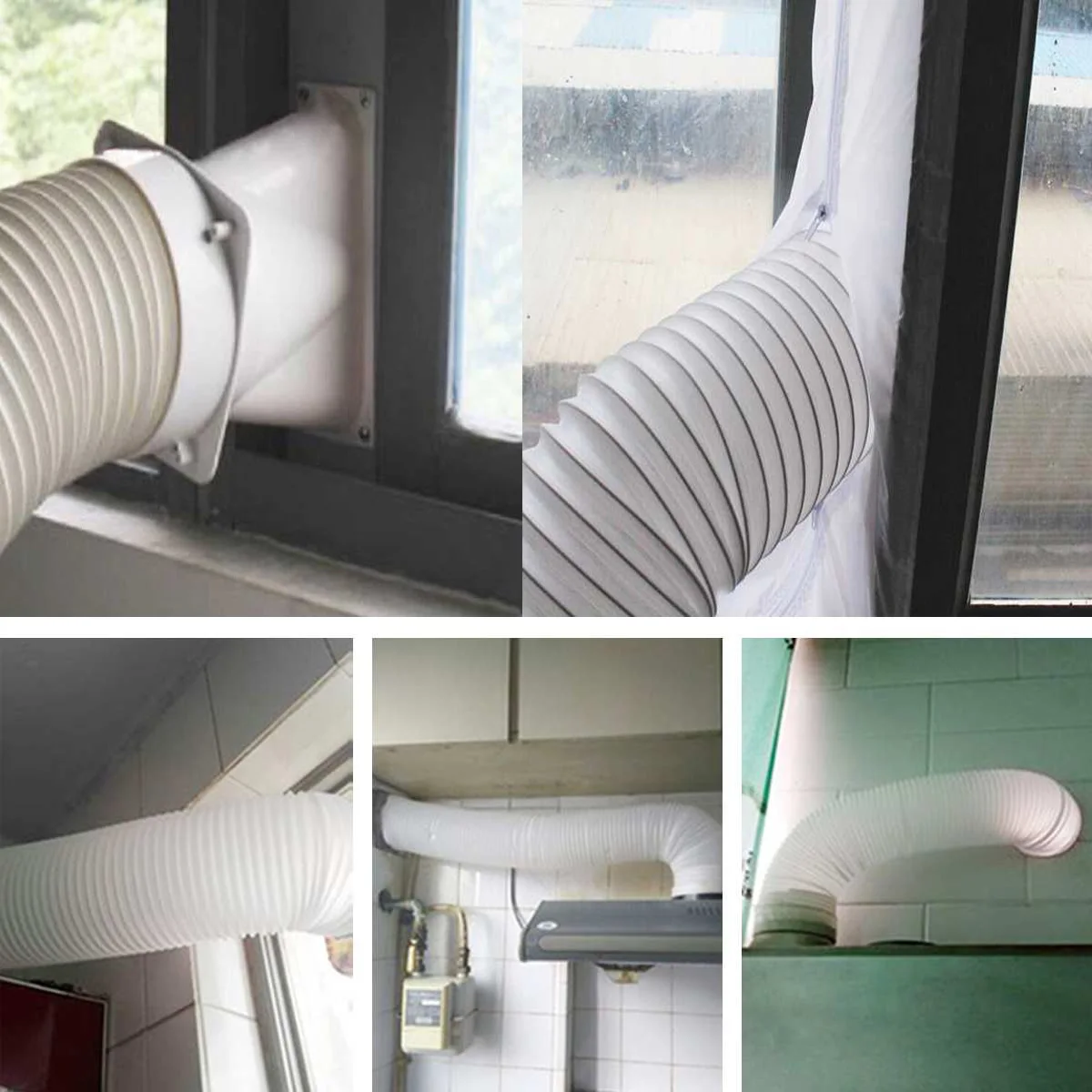 100mm/10cm Ventilation Duct Vent Hose 1.5m 2m 3m 5m Meter Exhaust Pipe Flexible Air Conditioner Outlet