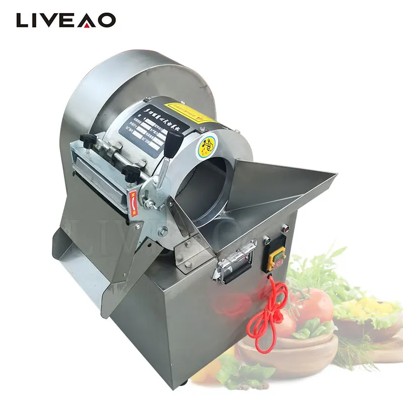 

Vegetable Dicing Machine Commercial Electric Carrot Potato Granular Cube Cutting Onion Shredder Food Processor