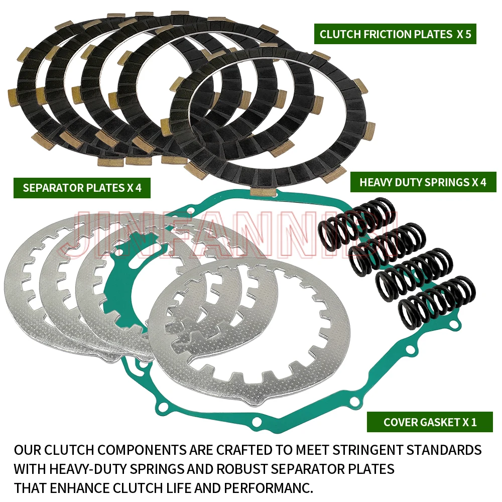 

Clutch Friction Plates Springs Gasket For Yamaha Trailway 200 TW200 1987-2018 2019 2020 2021