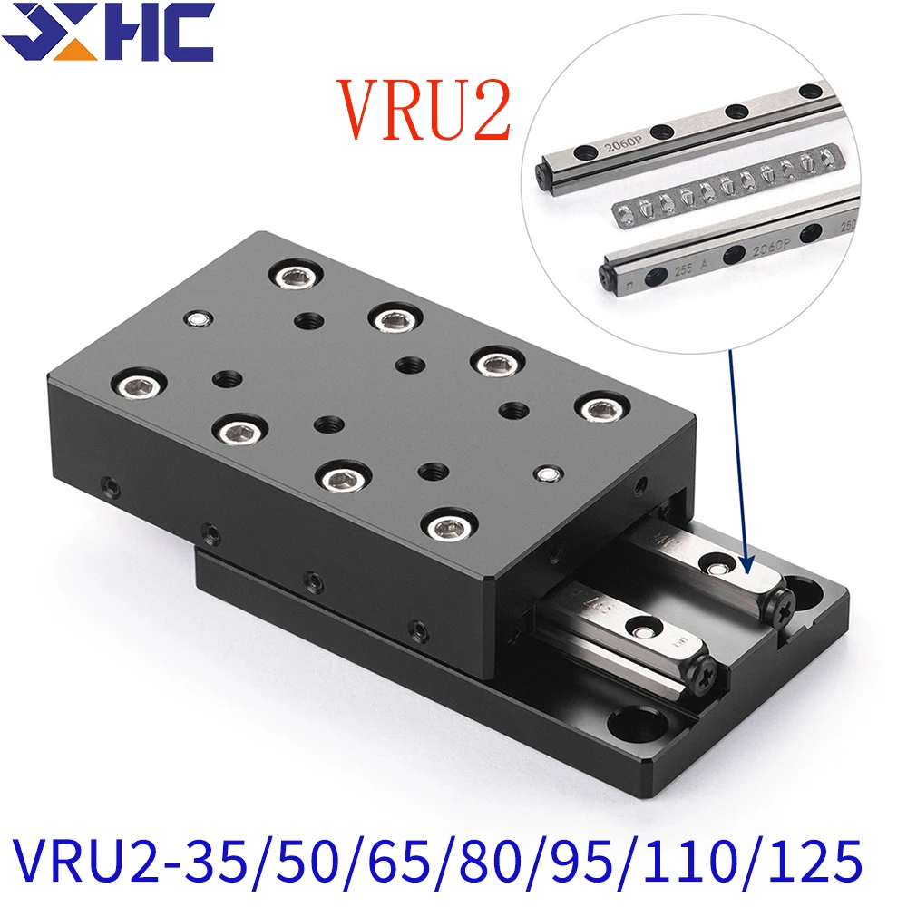 XAxis Cross Roller Guide Plate Linear Guide Rail CNC Cross Sliding stage VRU2035 VRU2050 VRU2065 VRU2080 VRU2095 VRU2110 VRU2125