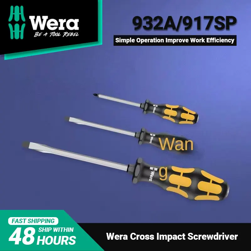 WERA Cross Impact Piercing Screwdriver Easy Operation High Quality Materials Exquisite Workmanship High Work Efficiency