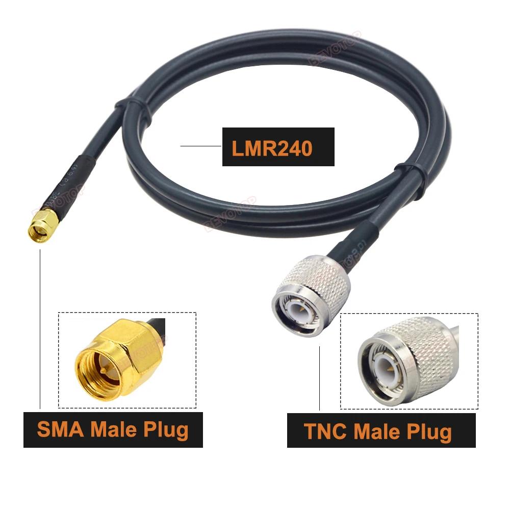 LMR-240 TNC Male Plug to SMA Male / Female Connector LMR240 Cable Low Loss 50ohm 50-4 Pigtail Jumper RF Coaxial Extension Cable