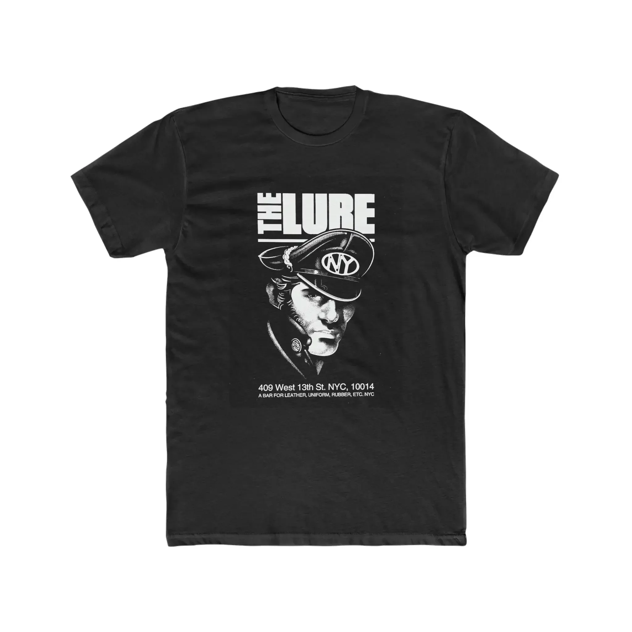 NYC The Lure Leather Uniform Bar Men s Cotton Crew T Shirt Meatpacking District