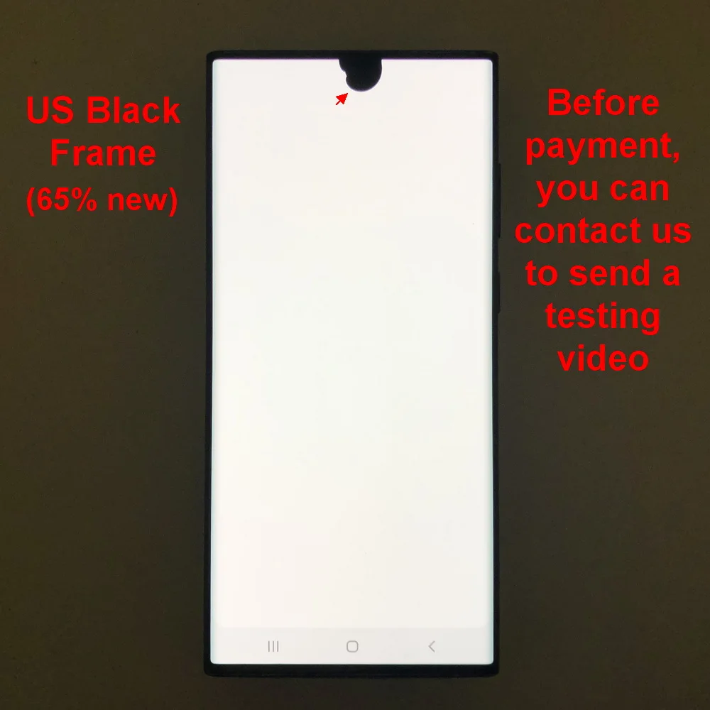 120 Hz Super AMOLED For Samsung Galaxy S22 Ultra LCD S908 S908B S908E Screen Display Touch Screen Digitizer With defects screen