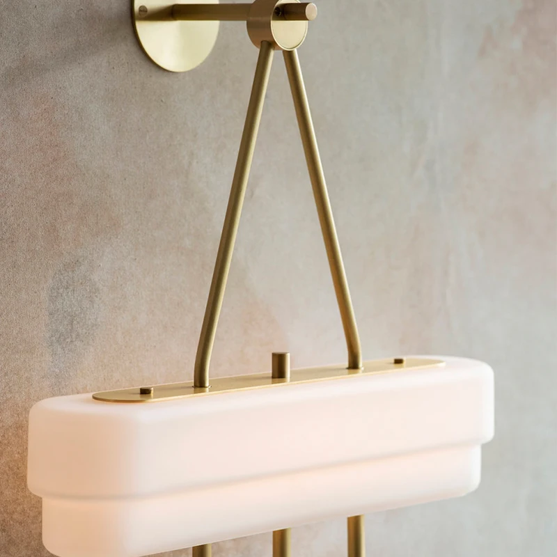Modern minimalist hotel bedroom bedside lighting reading light, LED luminous acrylic