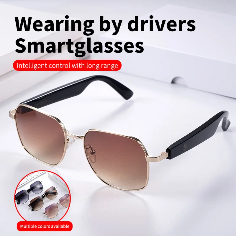 MZ02 Smart Glasses with Speaker Bluetooth Call Wireless Audio Touch Hands-Free Calling Stereo Music Headphones Smart Sunglasses