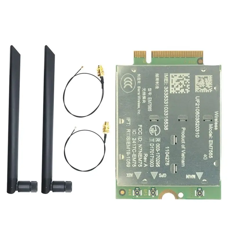 n34r-em7565-4g-lte-module-2x-8db-antenna-kit-for-laptop-wireless-module-cat12-em7565-600mbps-cbrs-ngff-module-cat-12
