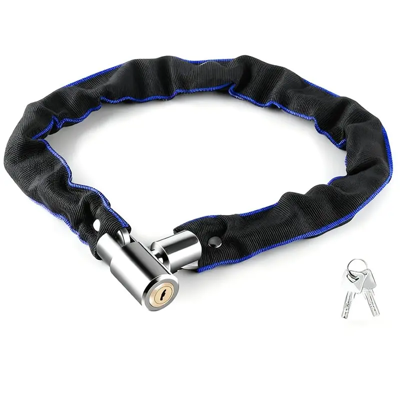 

Dropship-Heavy Duty Bike Chain Lock Steel Chain For Bicycle E-Bike Motorcycle Scooter Gate Outdoor Security