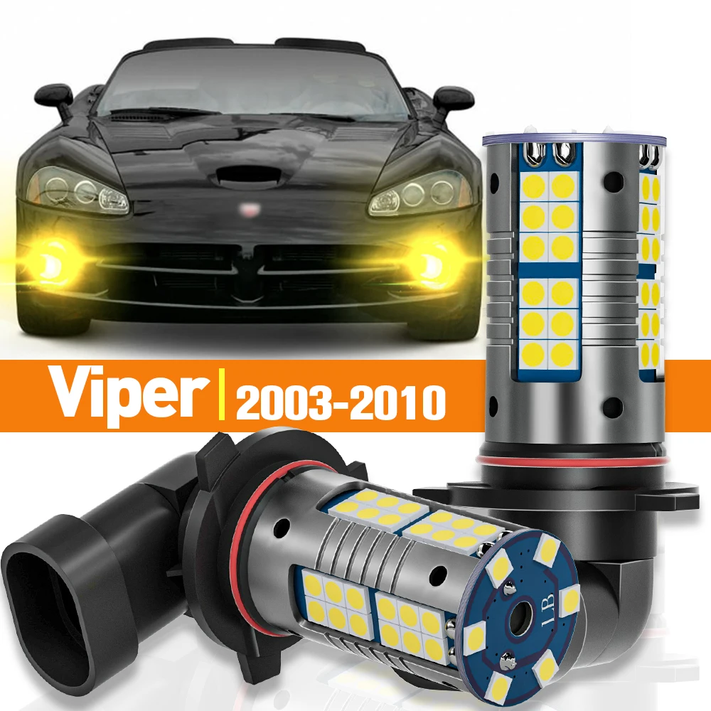 2pcs LED Fog Light For Dodge Viper 2003 2004 2005 2006 2007 2008 2009 2010 Accessories Canbus Lamp