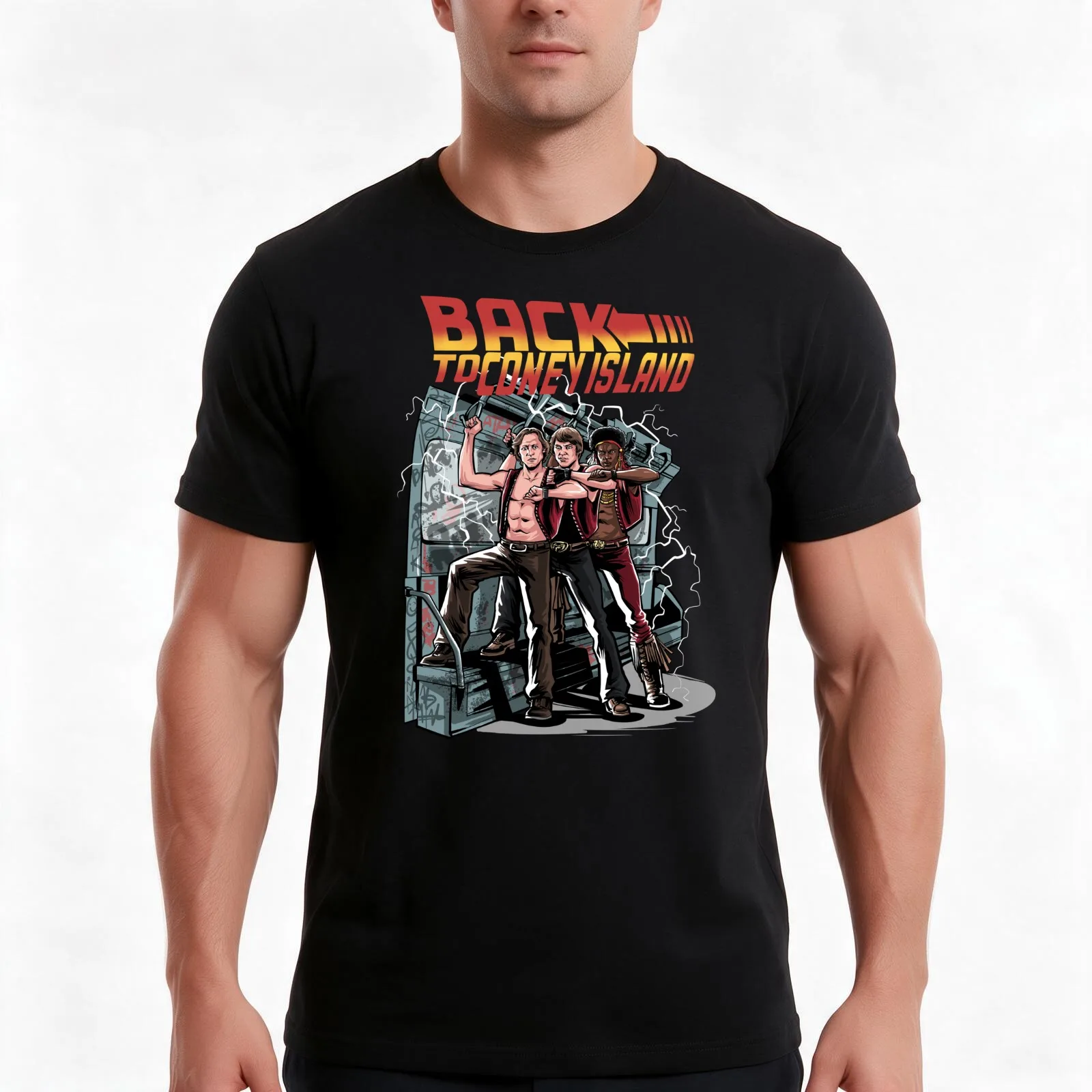 Back to Coney Island T-Shirt, Summer Casual Cotton Tee, Oversized Streetwear Tops, Vintage Graphic Print, Loose Fit Short Sleeve
