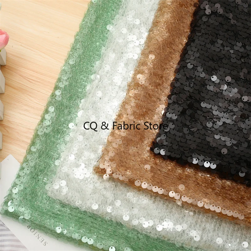 

Sequins Wafer Fabric for Evening Dress Party Dress Skirt Designer Fabric By The Yard