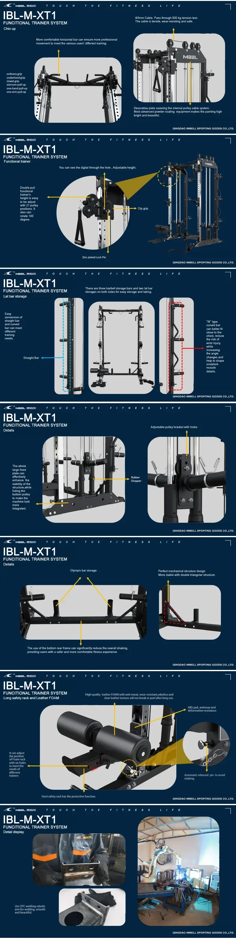 

Gym Equipment Functional Trainer Squat Rack All in One Gym Power Rack