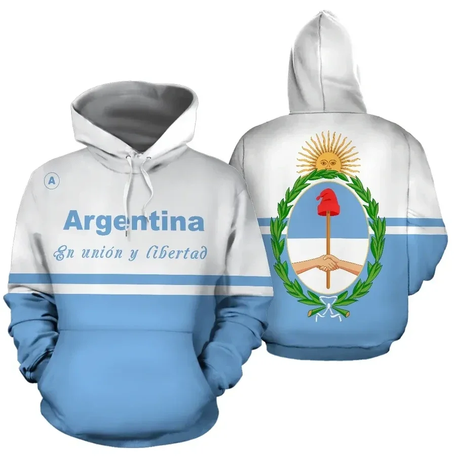 3d Printing Argentina Sports Flag Unique Men\'s/women\'s Argentina National Emblem Casual Streetwear Hoodie/zip Up/sweatshirt