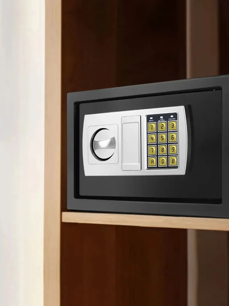 

【Brand new】4.6L 8.5L 16L Home Security Safe with Digital Keypad Safety Key Lock Cabinet 2 Manual Override Keys for Cash Jewelry