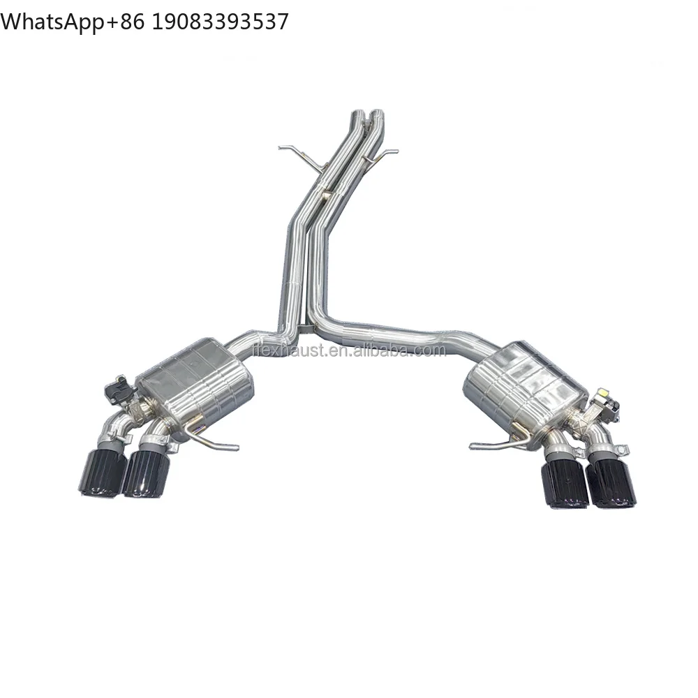 

Stainless Steel Valved Catback Exhaust for Porsche Macan Turbo/S/GTS V6 2.9T 3.0T 3.6T SS304 Control Muffler With Tips