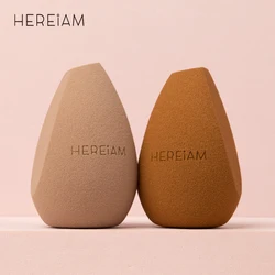 HEREIAM New Makeup Sponge Puff With Storage Bag Dry and Wet Professional For Foundation Soft Smooth Beauty Tools & Accessories