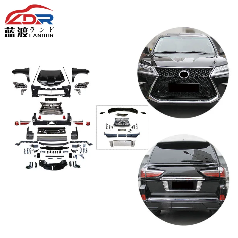 Good Price Body Kit For Lexus LX570 2008-2016 upgrade to 2018 New Lx570 Conversion  Facelift Pp Material