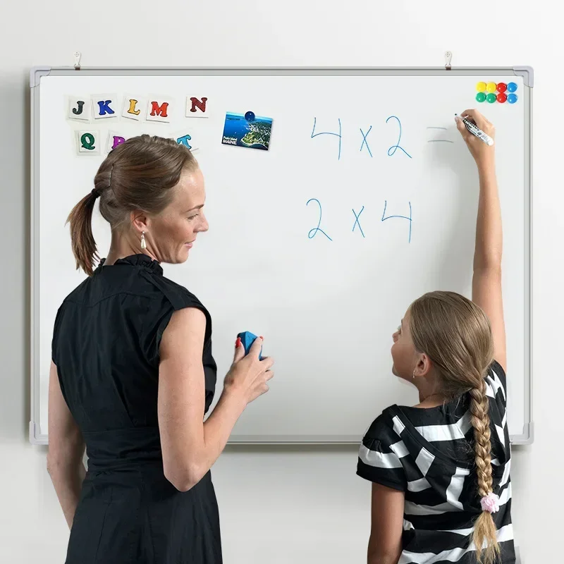 Magnetic Whiteboard for Home and Office - Hanging, Erasable, Teaching Board for Writing, Displaying and Bulletin