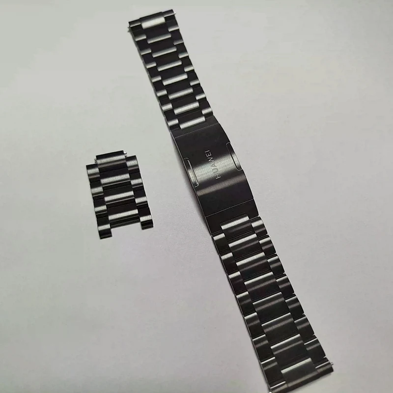حزام هواوي الأصلي لساعة هواوي GT3 Pro، حزام ساعة لـ G5 / GT4 / GT3 / GT2 46 ملم / 3 Pro/4 Pro سوار ساعة من الفولاذ المقاوم للصدأ