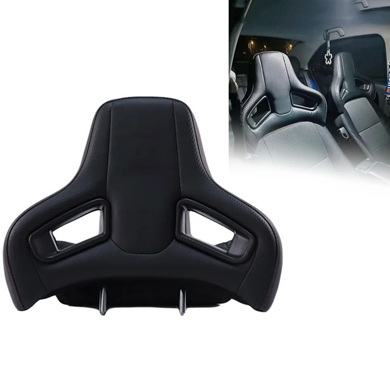 PVC Comfort Sport Seat Headrest Universal Plug-in High-quality Racing Seat Headrest Automobile Neck Pillow Interior Accessories