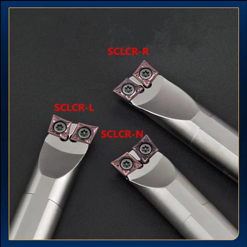 SCLCR Inner and Outer Double Holder Carbide insert turning tools Double Head holder CCMT CNC Machine Lathe parts Abrasive holder