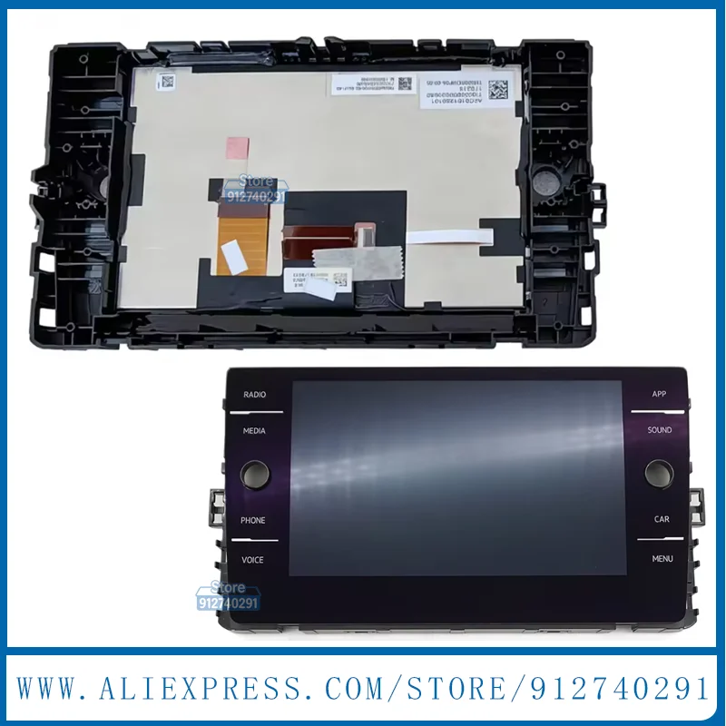 8 Inch LCD Display With Touch Screen For MK7 Golf7 Pas satB8 MK6 5G6919605A APP 5G6919605B NAV Button 5G6 919 605A B LCD Repair