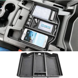 Full Center Console Organizer Compatible with 2019-2023 2024 2025 Dodge RAM 1500 2500 3500 Accessories ABS Plastic Material Inse