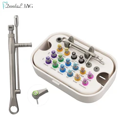 Dental Implant Screw Driver Colorful Torque Wrench Ratchet 10-70NCM with 16Pcs Screw Driver Universal Restoration Tools Kit
