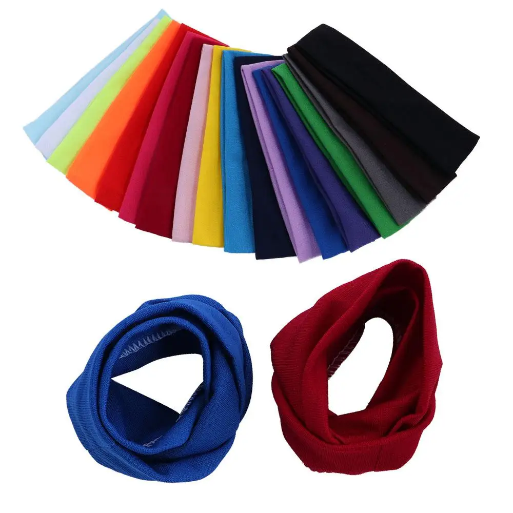 

Cycling Candy Color Running Headscarf Turban Hair Accessories Elastic Yoga Headband Sweatband Hair Bands