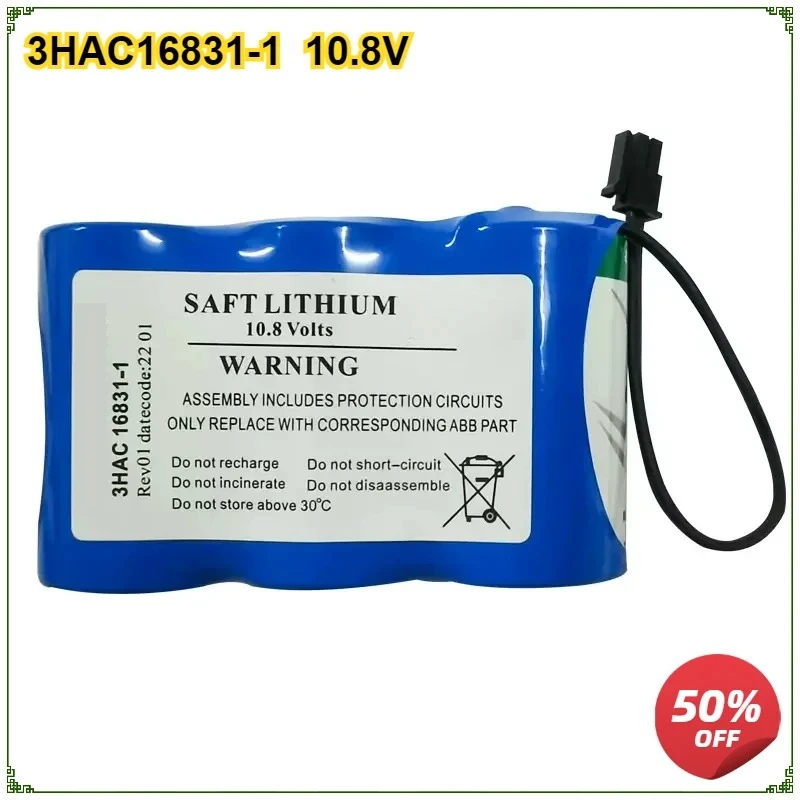 10.8V SAFT Lithium Battery Pack 3HAC16831-1 For ABB Robot SMB Encoder Backup Non-rechargeable Spare Cell