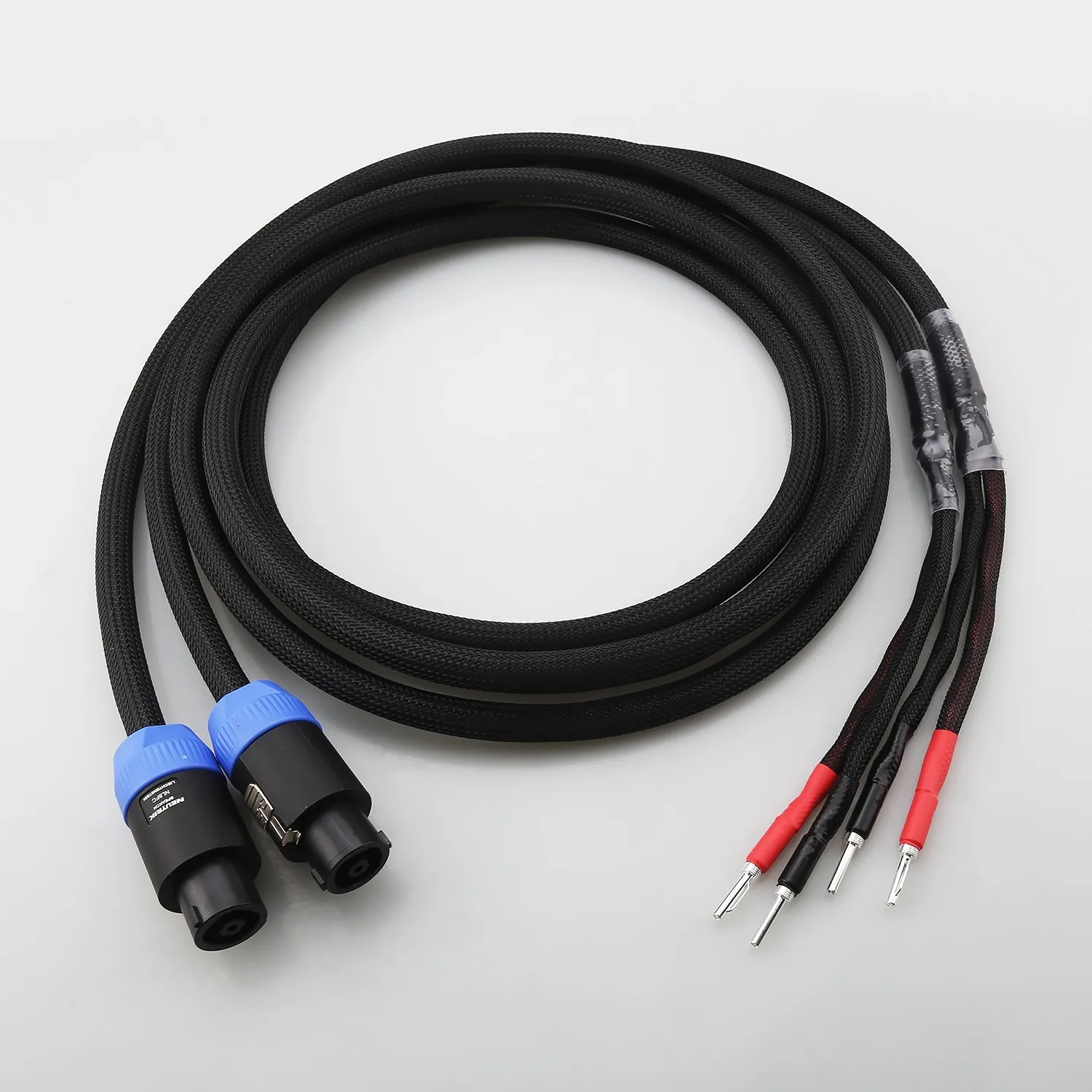 Cable de Altavoz de Cobre Puro de Alta Gama de 15AWG para Conectores de Audio Zu Audio ZuB3 Neutrik Speakon NL8, Cable HiFi Speakon a Banana
