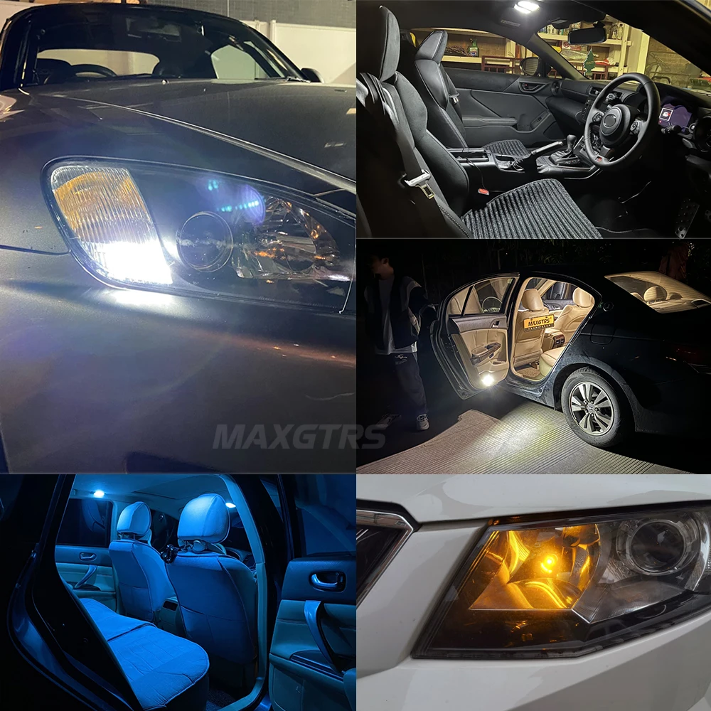 2x T10 W5W LED Car Clearance Light Wedge Turn Side Bulb Interior Reading Dome Lamp 12V For Hyundai Toyota CHR Corolla 150 Camry