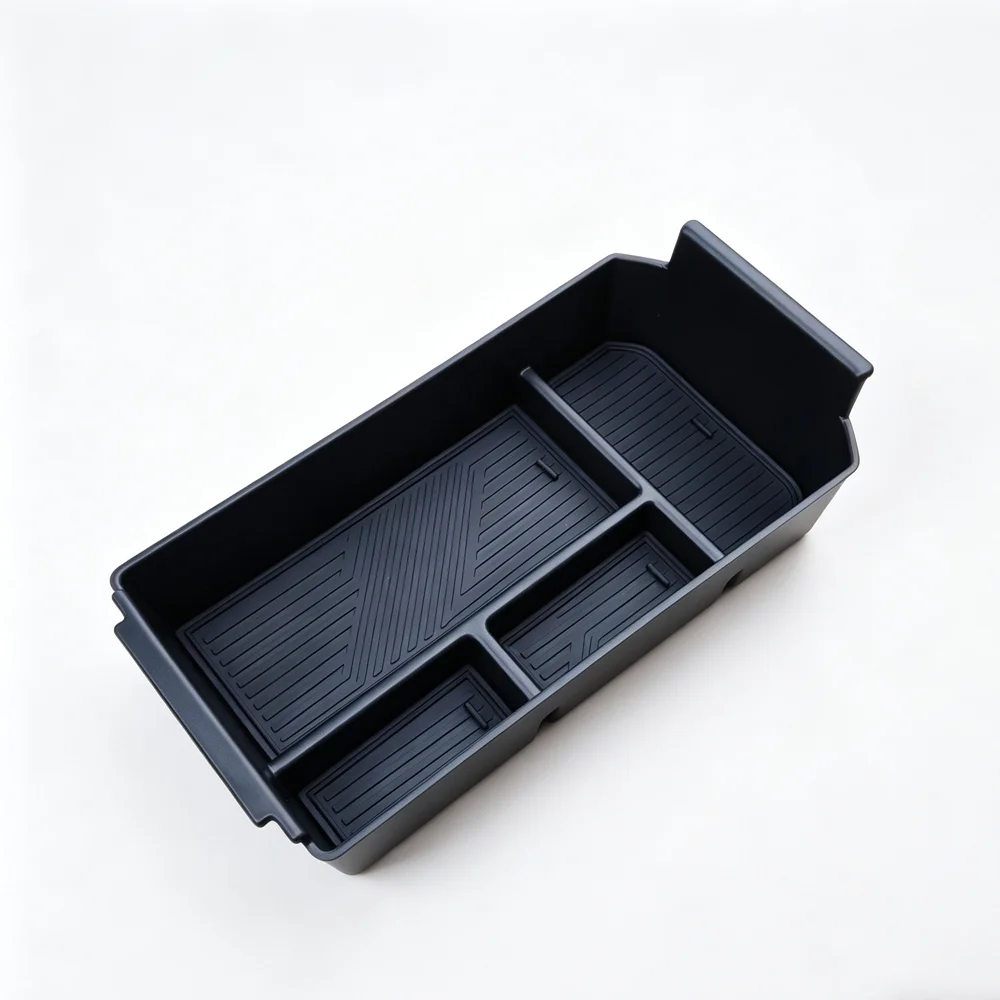 For Jeland J7 Jaecoo 7 J7 PHEV 2026 ABS Black Console Armrest Storage Box Partition Layer Tray Organizers Tidying Accessories
