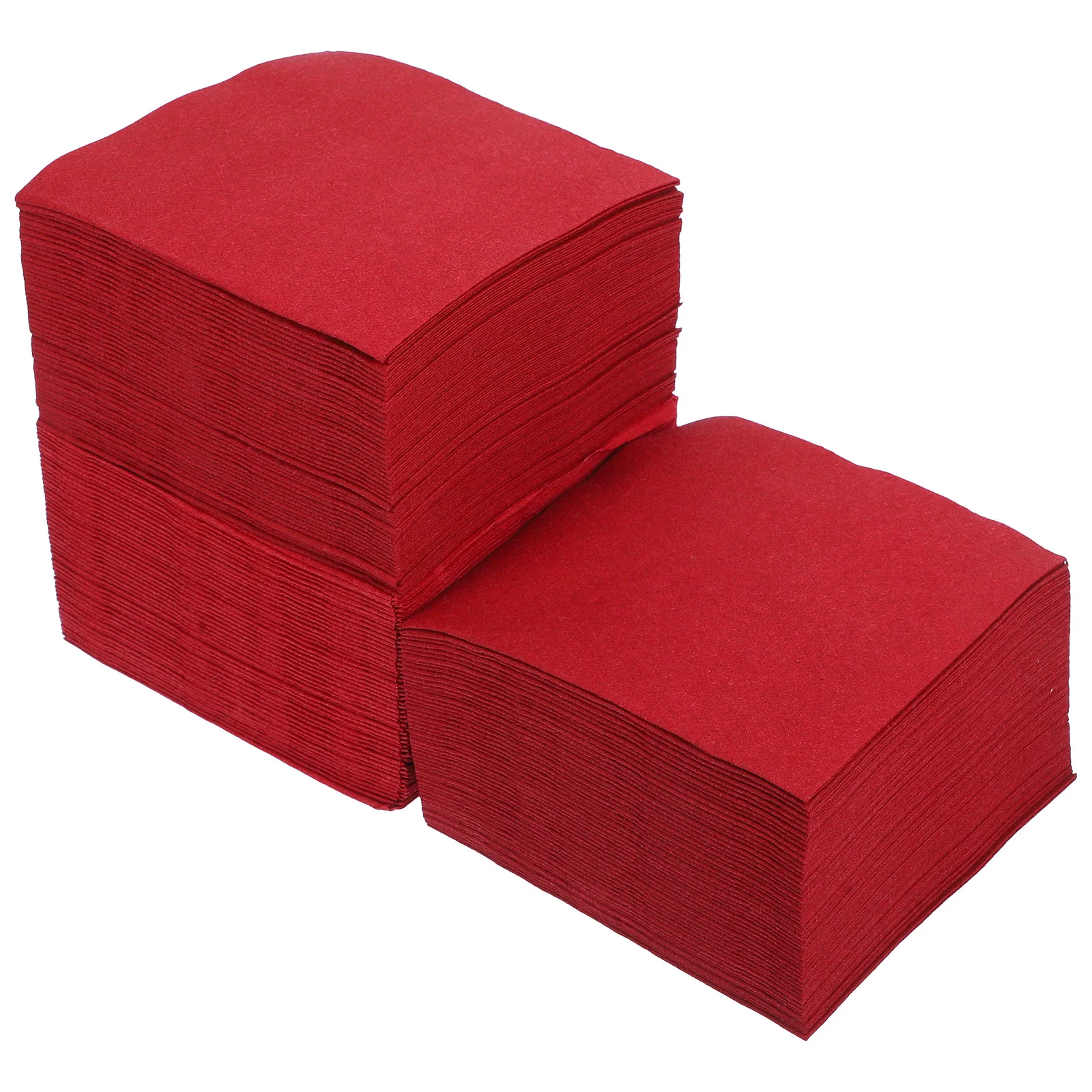 

150 Pcs Dust-free Napkins Party Cocktail Red Dinner Halloween Multicolor Bar Paper Size