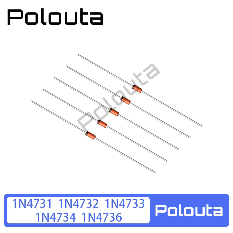 50Pc 1N4731/4732/4733/4734/4736 1W Stabilized Glass Tube In-line Diode Arduino Nano Integrated Circuits Electronic Free Shipping