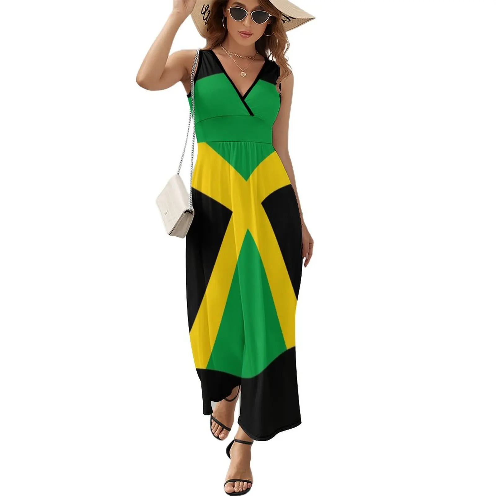 

Jamaican Pride 0307 Sleeveless Dress luxury evening dress woman for wedding dresses for womens