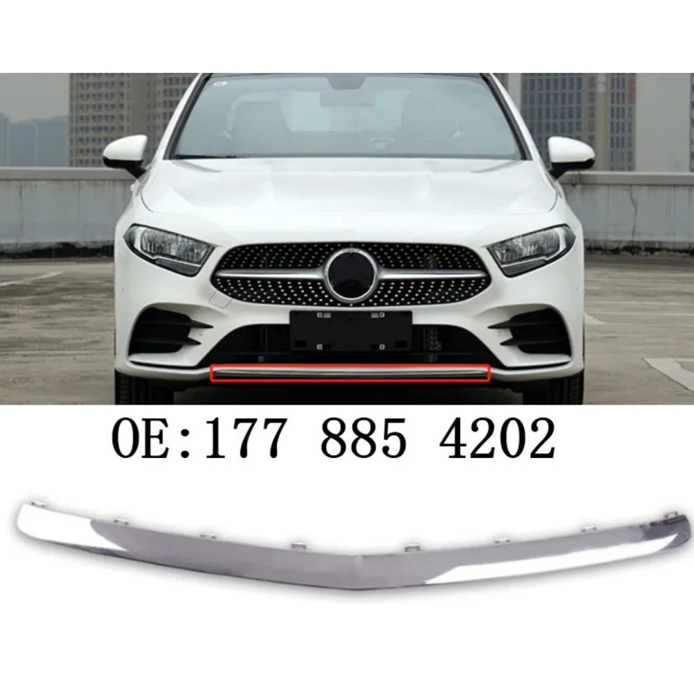 Front bumper chrome decorative strip For Mercedes Benz A-Class W177 2019-2021 OEM 1778854202