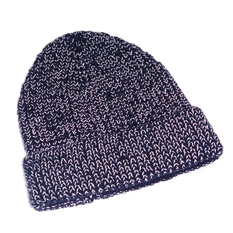 

39BD креативная светоотражающая вязаная шапка с черепом, вязаная шапка, шапка-бини, ушка для защиты, холодная шапка, зимняя для