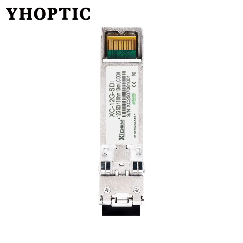 12G BIDI SFP+ Optical Fiber Module SDI/HDMI Transceiver Module for 4K Video Support ASl Broadcasting Compatible with Blackmagic